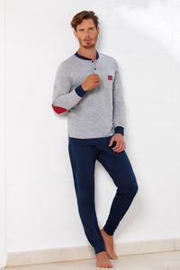 PIGIAMA UOMO M/L EP1011 Tellini S.r.l. Ingrosso Abbigliamento